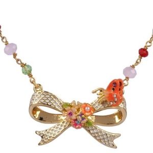ISO Les Nereides - Bow and Butterfly necklace Love Persimmon ISO